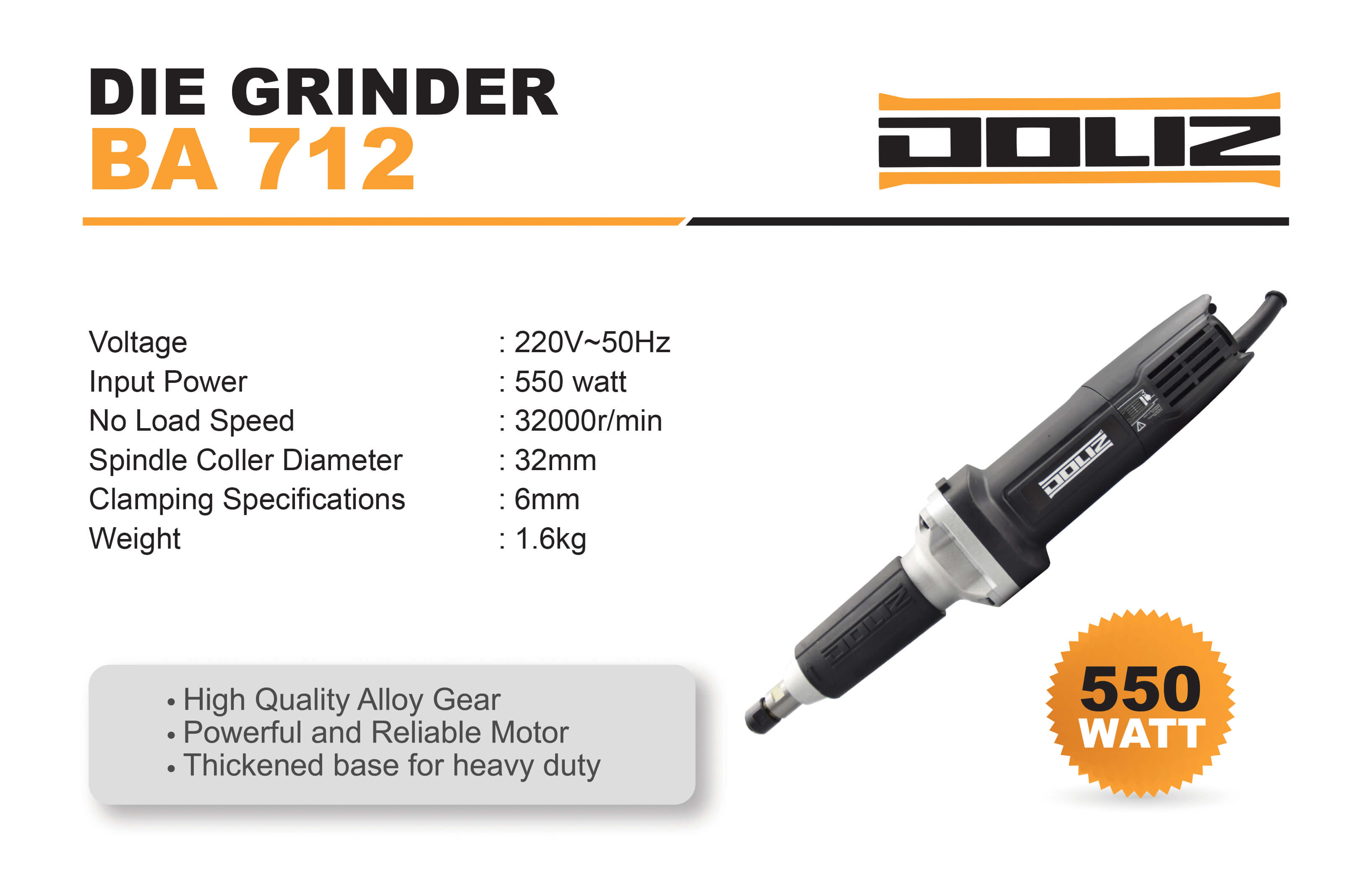 doliz die grinder ba 712